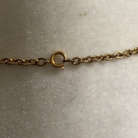 Emerald Green Rhinestone Filigree Vintage Necklace Christmas Party - Picture 13 of 16